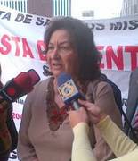 Lourdes Ramírez de Viloria, Presidenta de Fapuv en protesta en el MEU