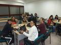 En clases en la sala D.