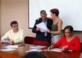 Decana de FaCES, Adelaida Struck, entrega reconocimiento a profesores que ascendieron en el escalafón