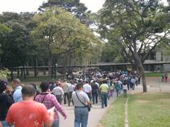 Marcha interna de los trabajadores