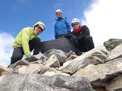 Manuel, José y Luis en la Cumbre del Bonpland