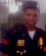 Sargento I, Dennys Piña, jefe del Área de Educación Bomberos UCV Maracay